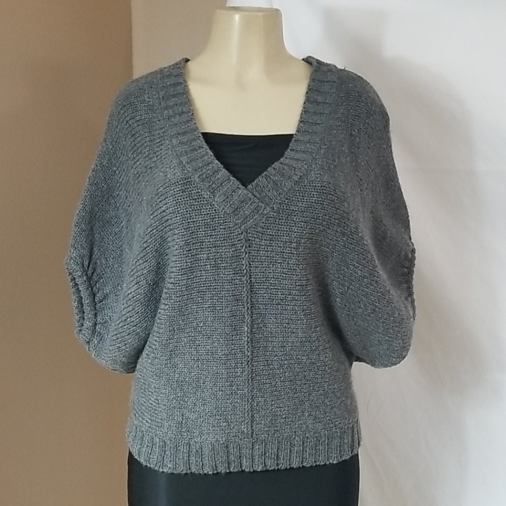ZARA WOOL BLEND sweater vest grey size med